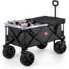 PICNIC TIME NFL Adventure Wagon Elite All-Terrain Portable Utility Wagon(San Francisco 49ers)