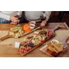 PICNIC TIME NFL Artisan 24″ Acacia Charcuterie Board with Raw Wood Edge, Cheese Board, Serving Platter(Arizona Cardinals)