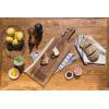PICNIC TIME NFL Artisan 24″ Acacia Charcuterie Board with Raw Wood Edge, Cheese Board, Serving Platter(Cleveland Browns)