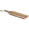PICNIC TIME NFL Artisan 24″ Acacia Charcuterie Board with Raw Wood Edge, Cheese Board, Serving Platter(Houston Texans)