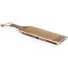PICNIC TIME NFL Artisan 24″ Acacia Charcuterie Board with Raw Wood Edge, Cheese Board, Serving Platter(Tennessee Titans)