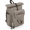 PICNIC TIME NFL Carmel Roll Top Picnic Backpack Cooler, Canvas Cooler Bag, Picnic Basket Set with Cooler Backpack, (Gray)(Arizona Cardinals)
