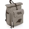 PICNIC TIME NFL Carmel Roll Top Picnic Backpack Cooler, Canvas Cooler Bag, Picnic Basket Set with Cooler Backpack, (Gray)(Carolina Panthers)