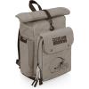 PICNIC TIME NFL Carmel Roll Top Picnic Backpack Cooler, Canvas Cooler Bag, Picnic Basket Set with Cooler Backpack, (Gray)(Cleveland Browns)