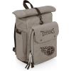 PICNIC TIME NFL Carmel Roll Top Picnic Backpack Cooler, Canvas Cooler Bag, Picnic Basket Set with Cooler Backpack, (Gray)(Tennessee Titans)