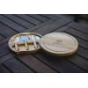 PICNIC TIME NFL Circo Cheese Board and Knife Set – Charcuterie Board Set – Wood Cutting Board(Cincinnati Bengals)