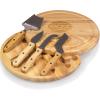 PICNIC TIME NFL Circo Cheese Board and Knife Set – Charcuterie Board Set – Wood Cutting Board(New York Jets)