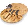 PICNIC TIME NFL Circo Cheese Board and Knife Set – Charcuterie Board Set – Wood Cutting Board(Washington Commanders)