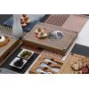 PICNIC TIME NFL Concerto Glass Top Cheese Board and Knife Set – Charcuterie Board Set – Glass Top Cutting Board, (Bamboo)(Buffalo Bills)
