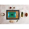 PICNIC TIME NFL Football Field Icon Glass Top Cutting Board & Knife Set, (Parawood & Bamboo)(Carolina Panthers)