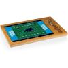 PICNIC TIME NFL Football Field Icon Glass Top Cutting Board & Knife Set, (Parawood & Bamboo)(Carolina Panthers)