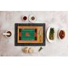 PICNIC TIME NFL Football Field Icon Glass Top Cutting Board & Knife Set, (Parawood & Bamboo)(Cleveland Browns)