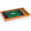 PICNIC TIME NFL Football Field Icon Glass Top Cutting Board & Knife Set, (Parawood & Bamboo)(Denver Broncos)
