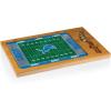 PICNIC TIME NFL Football Field Icon Glass Top Cutting Board & Knife Set, (Parawood & Bamboo)(Detroit Lions)