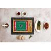 PICNIC TIME NFL Football Field Icon Glass Top Cutting Board & Knife Set, (Parawood & Bamboo)(Houston Texans)