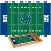 PICNIC TIME NFL Football Field Icon Glass Top Cutting Board & Knife Set, (Parawood & Bamboo)(Indianapolis Colts)