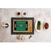 PICNIC TIME NFL Football Field Icon Glass Top Cutting Board & Knife Set, (Parawood & Bamboo)(Jacksonville Jaguars)