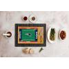 PICNIC TIME NFL Football Field Icon Glass Top Cutting Board & Knife Set, (Parawood & Bamboo)(New England Patriots)