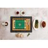 PICNIC TIME NFL Football Field Icon Glass Top Cutting Board & Knife Set, (Parawood & Bamboo)(New Orleans Saints)