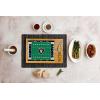 PICNIC TIME NFL Football Field Icon Glass Top Cutting Board & Knife Set, (Parawood & Bamboo)(Oakland Raiders)