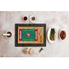 PICNIC TIME NFL Football Field Icon Glass Top Cutting Board & Knife Set, (Parawood & Bamboo)(San Francisco 49ers)
