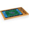 PICNIC TIME NFL Football Field Icon Glass Top Cutting Board & Knife Set, (Parawood & Bamboo)(Tennessee Titans)