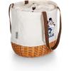 PICNIC TIME NFL Mickey Coronado Canvas and Willow Basket Tote(Buffalo Bills)