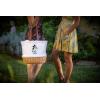 PICNIC TIME NFL Mickey Coronado Canvas and Willow Basket Tote(Carolina Panthers)