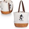 PICNIC TIME NFL Mickey Coronado Canvas and Willow Basket Tote(Houston Texans)