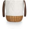 PICNIC TIME NFL Mickey Coronado Canvas and Willow Basket Tote(Los Angeles Rams)