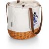 PICNIC TIME NFL Mickey Coronado Canvas and Willow Basket Tote(Los Angeles Rams)