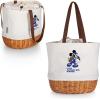 PICNIC TIME NFL Mickey Coronado Canvas and Willow Basket Tote(Los Angeles Rams)