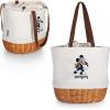 PICNIC TIME NFL Mickey Coronado Canvas and Willow Basket Tote(New England Patriots)