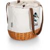 PICNIC TIME NFL Mickey Coronado Canvas and Willow Basket Tote(Philadelphia Eagles)