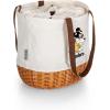 PICNIC TIME NFL Mickey Coronado Canvas and Willow Basket Tote(Pittsburgh Steelers)