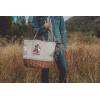 PICNIC TIME NFL Mickey Coronado Canvas and Willow Basket Tote(Washington Commanders)