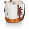 PICNIC TIME NFL Mickey Coronado Canvas and Willow Basket Tote(Washington Commanders)