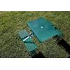 PICNIC TIME NFL Picnic Table Portable Folding Table with Seats and Umbrella(Hunter Green)