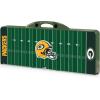 PICNIC TIME NFL Picnic Table Portable Folding Table with Seats and Umbrella(Hunter Green)