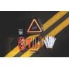 PICNIC TIME NFL Roadside Emergency Car Kit, Auto Vehicle Safety Road Side Assistance with Jumper Cables and Car Tool Kit, (Black with Orange Accents)(Buffalo Bills)