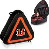 PICNIC TIME NFL Roadside Emergency Car Kit, Auto Vehicle Safety Road Side Assistance with Jumper Cables and Car Tool Kit, (Black with Orange Accents)(Cincinnati Bengals)