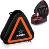 PICNIC TIME NFL Roadside Emergency Car Kit, Auto Vehicle Safety Road Side Assistance with Jumper Cables and Car Tool Kit, (Black with Orange Accents)(Dallas Cowboys)