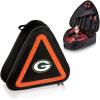 PICNIC TIME NFL Roadside Emergency Car Kit, Auto Vehicle Safety Road Side Assistance with Jumper Cables and Car Tool Kit, (Black with Orange Accents)(Green Bay Packers)
