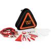 PICNIC TIME NFL Roadside Emergency Car Kit, Auto Vehicle Safety Road Side Assistance with Jumper Cables and Car Tool Kit, (Black with Orange Accents)(Washington Commanders)