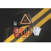 PICNIC TIME NFL Roadside Emergency Car Kit, Auto Vehicle Safety Road Side Assistance with Jumper Cables and Car Tool Kit, (Black with Orange Accents)(Washington Commanders)