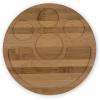 PICNIC TIME NFL Symphony Appetizer Serving Tray Set, Party Platter Set, Appetizer Plate, (Bamboo & White Ceramic)(Washington Commanders)