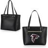PICNIC TIME NFL Uptown Cooler Tote Bag, Insulated Purse Lunch Bag, Stylish Beach Bag Soft Cooler, (Black)(Atlanta Falcons)
