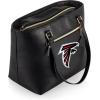 PICNIC TIME NFL Uptown Cooler Tote Bag, Insulated Purse Lunch Bag, Stylish Beach Bag Soft Cooler, (Black)(Atlanta Falcons)