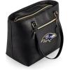 PICNIC TIME NFL Uptown Cooler Tote Bag, Insulated Purse Lunch Bag, Stylish Beach Bag Soft Cooler, (Black)(Baltimore Ravens)