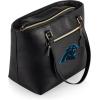 PICNIC TIME NFL Uptown Cooler Tote Bag, Insulated Purse Lunch Bag, Stylish Beach Bag Soft Cooler, (Black)(Carolina Panthers)